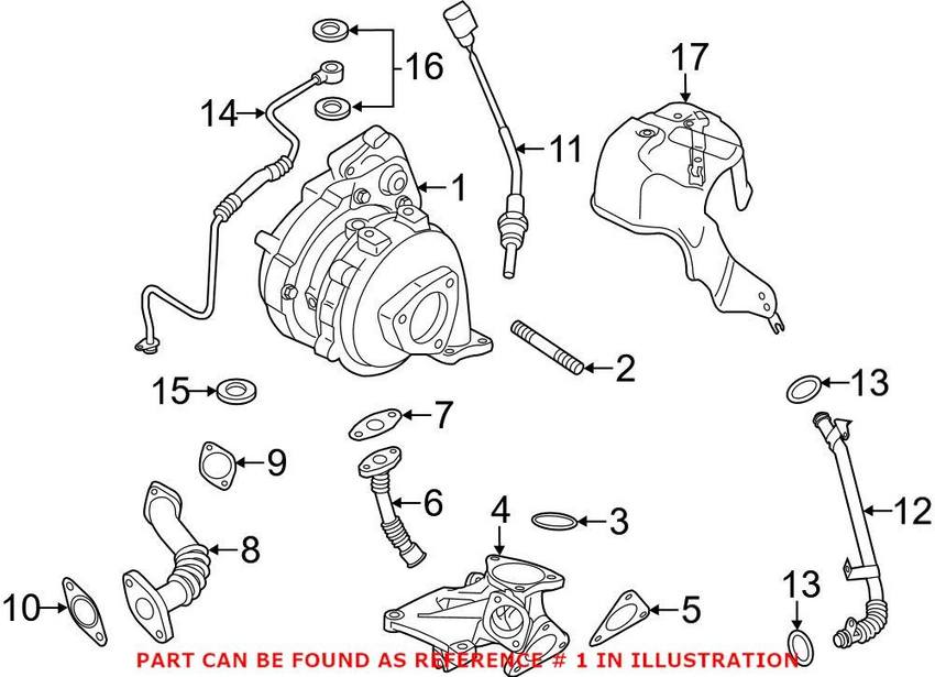 VW Turbocharger 059145873F